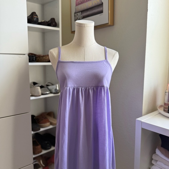 Beautiful Lavender Light Purple Strap Mini Dress Size Medium - Picture 4 of 5